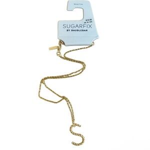 BaubleBar Gold Chain Letter “S” Initial Necklace